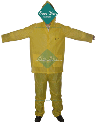 PVC Rain Suit-full rain suit-plastic rain suit-mens plastic raincoat